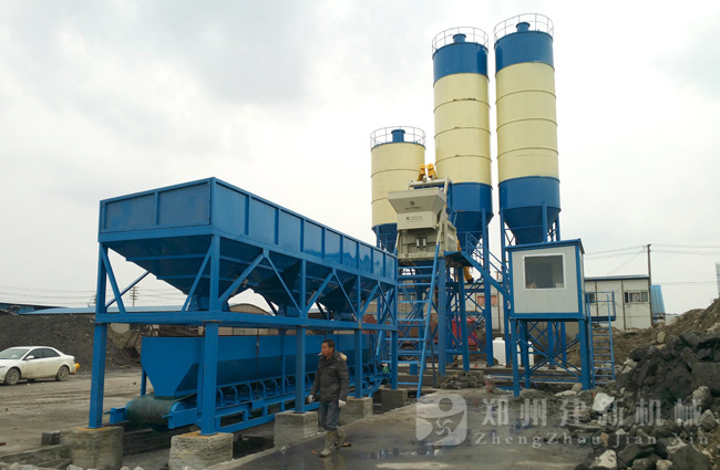 江苏无锡HZS75型混凝土爱游戏(ayx)体育官方网站-ayx.com站现场案例