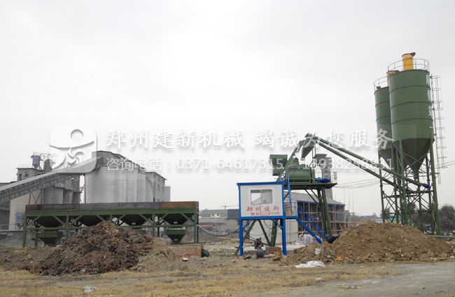 浙江湖州HZS75混凝土爱游戏(ayx)体育官方网站-ayx.com站生产现场